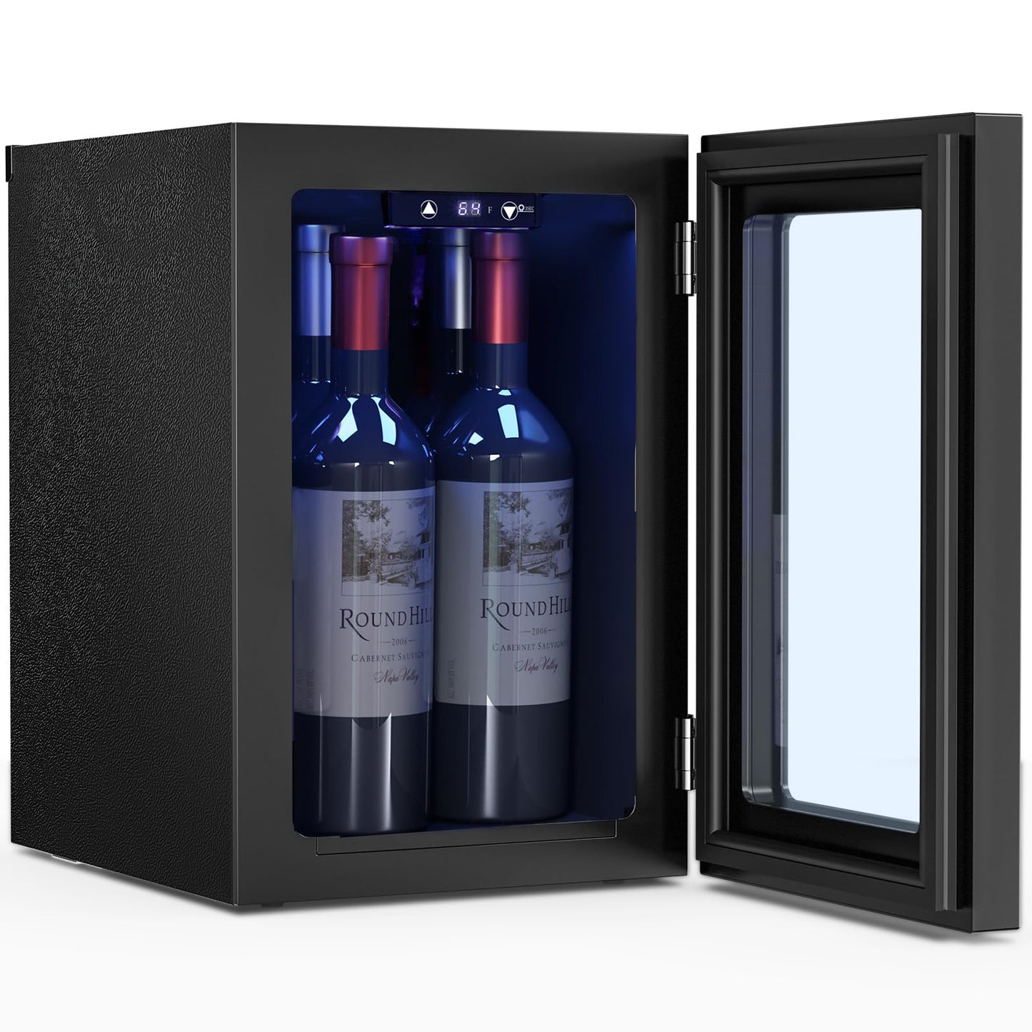Antarctic Star 4 Bottle Wine Cooler Mini Fridge Black