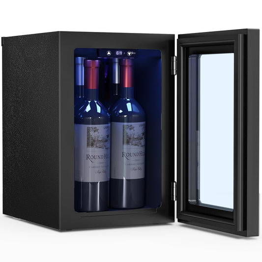 Antarctic Star 4 Bottle Wine Cooler Mini Fridge Black